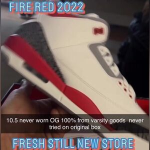 Air Jordan 3 retro Fire Red 2022